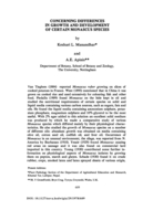Image of first page of: Concerning Differences
of Growth and Development
of Certain Monascus Species