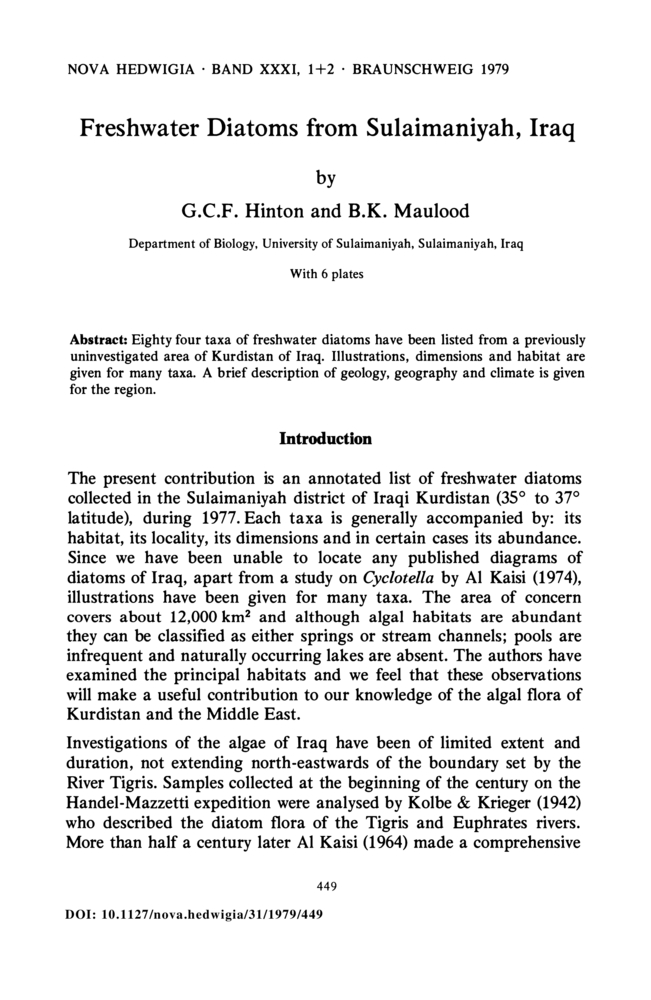 Bild der ersten Seite der Arbeit: 