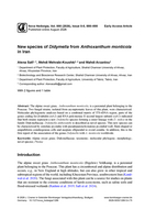Image of first page of: New species of Didymella from
                        Anthoxanthum monticola in Iran