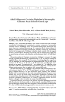 Image of first page of: Alkali Feldspar and
Coexisting Plagioclase in Metamorphic Carbonate Rocks from the Central
Alps