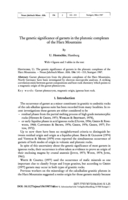 Image of first page of: The genetic significance of garnets in the plutonic
complexes of the Harz Mountains
