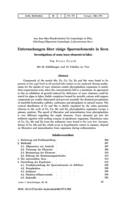 Image of first page of: Untersuchungen über einige Spurenelemente in Seen