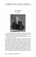 Image de la premiere page de: Kurt Wulfert. Ein Nachruf