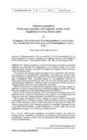 Image of first page of: Arkasani granophyre. Proterozoic intraplate acid
magmatic activity in the Singhbhum Craton, Eastern India