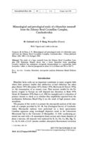 Image of first page of: Mineralogical and petrological study of a
blueschist metatuff from the Zelezny Brod Crystalline Complex,
Czechoslovakia