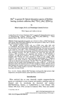 Image of first page of: Mn3+ in garnets II: Optical absorption spectra of blythite-bearing, synthetic calderites, Mn32+[SiO4]3