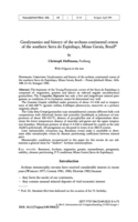 Image de la premiere page de: Geodynamics and history of the archean
continental craton of the southern Serra Espinhaço, Minas Gerais,
Btazil