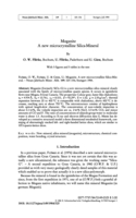 Image of first page of: Moganite - A new
microcrystalline Silica-Mineral